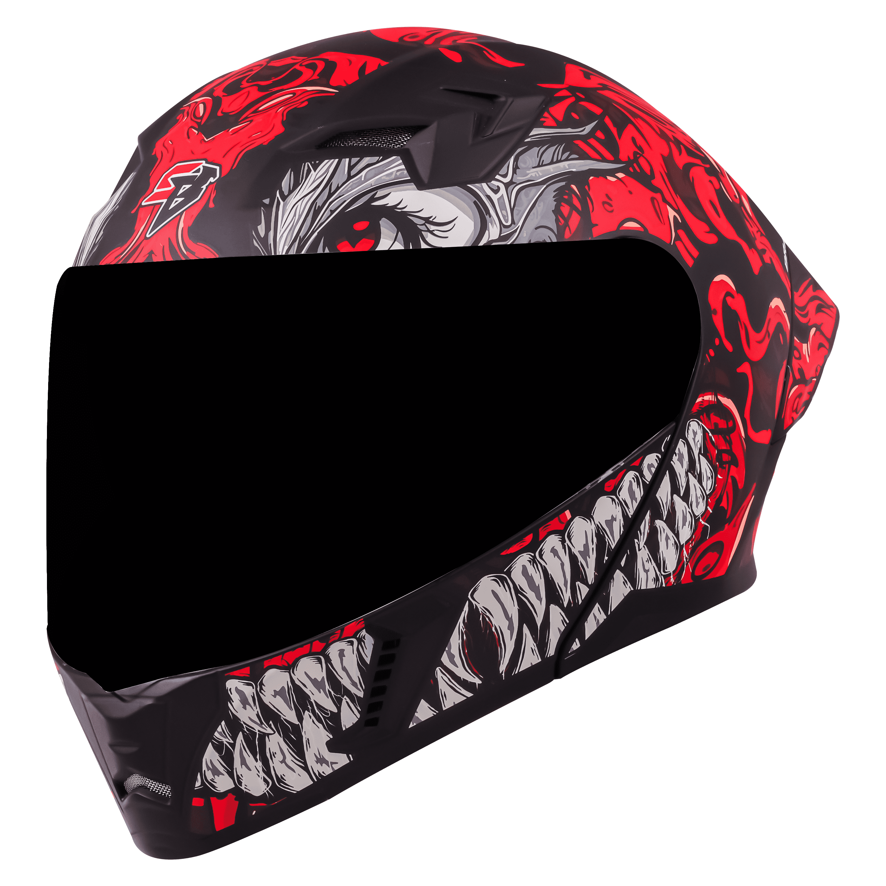 SBA-20 DRACO GLOSSY BLACK WITH RED